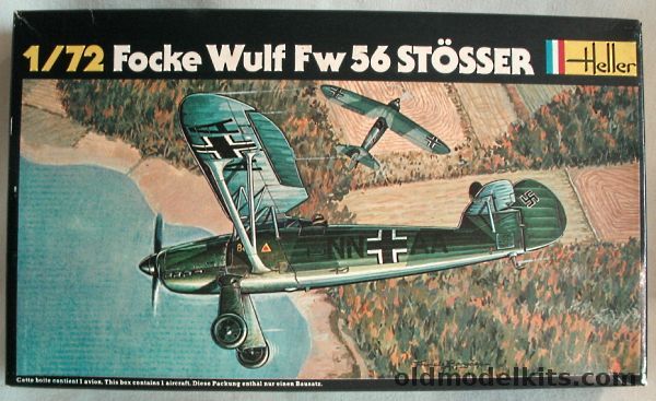 Heller 1/72 Focke Wulf Fw-56 Stosser - Luftwaffe Borkheide 1940 or 101 Zerbst 1943, 238 plastic model kit